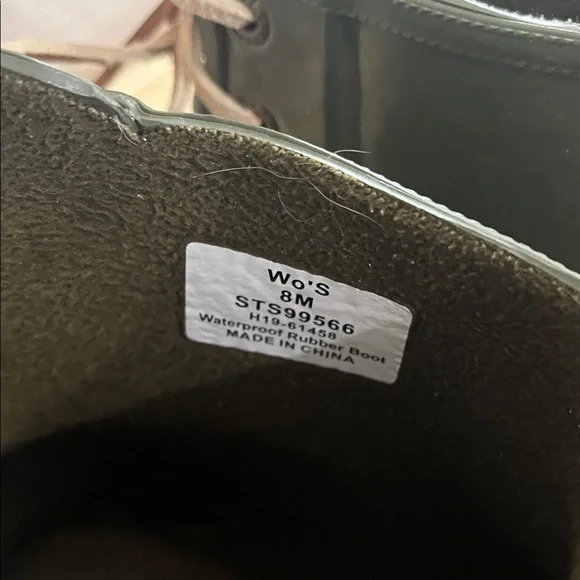 Sperry Dark Olive Lace-Up Rain Ankle Boots - Picture 3 of 5